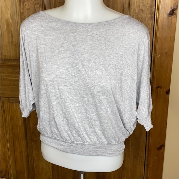 Forever 21 Tops - Yoga Lounge Top- Heather Gray